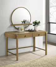 Arini Makeup Vanity Table and Mirror Set Sand Wash