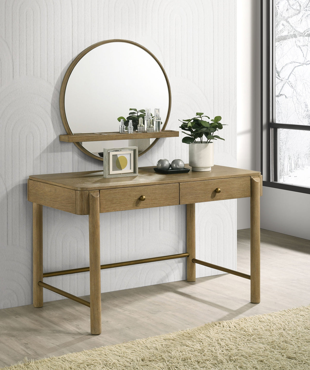 Arini 2-drawer Vanity Desk Makeup Table