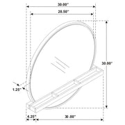 Arini Round Vanity Wall Mirror with Shelf