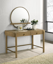 Arini Round Vanity Wall Mirror with Shelf