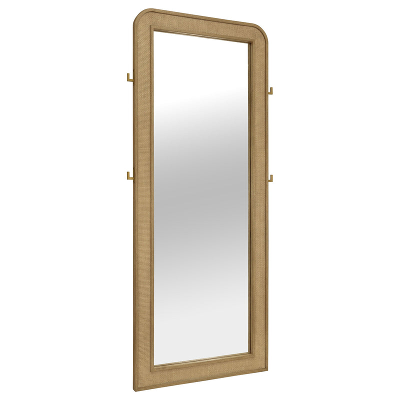 Arini Cane Weave Full Length Standing Floor Mirror