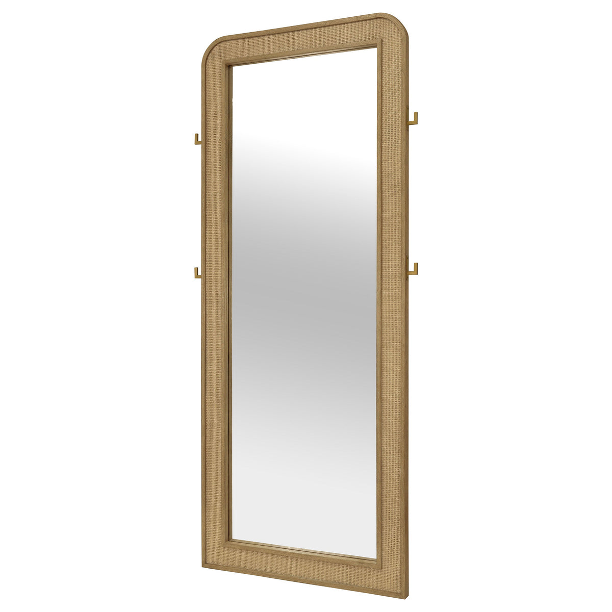 Arini Cane Weave Full Length Standing Floor Mirror