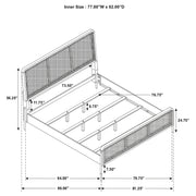 Arini Rattan Panel Bed