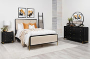 Arini Bedroom Set Black Eastern King 4-piece
