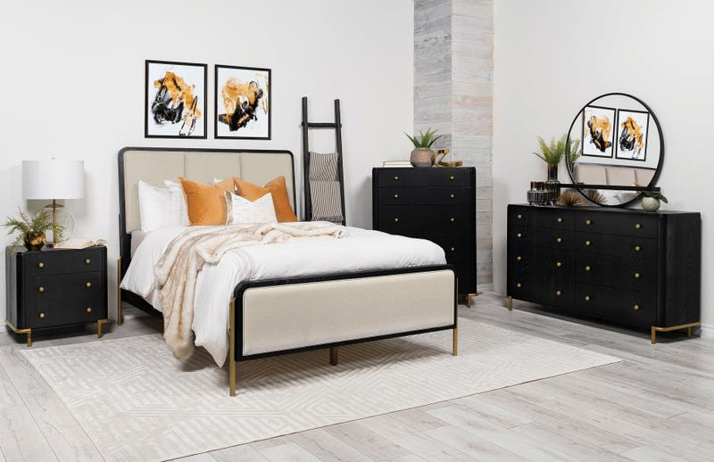 Arini Bedroom Set Black Eastern King 5-piece
