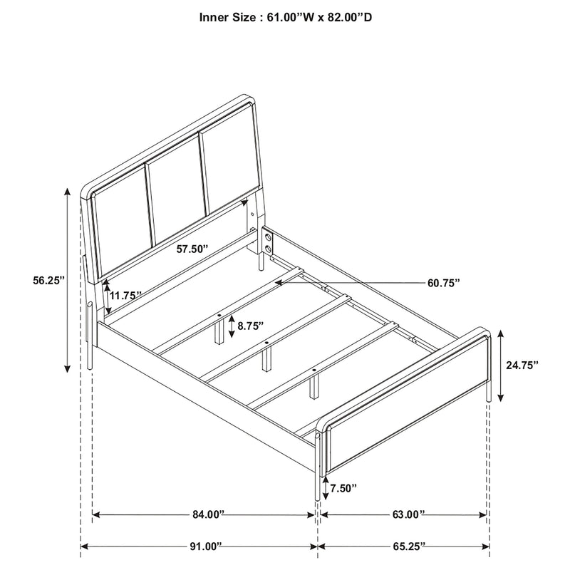 Arini 56-inch Panel Bed