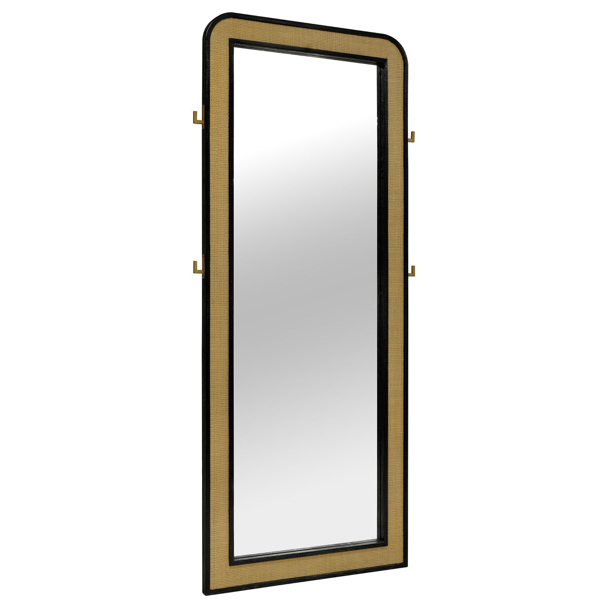 Arini Cane Weave Full Length Standing Floor Mirror