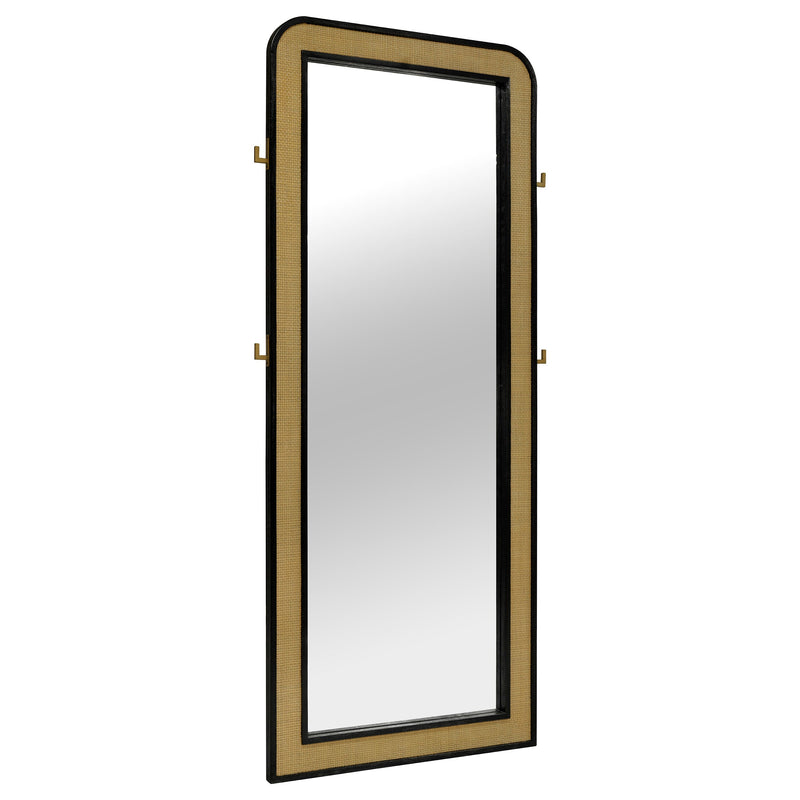 Arini Cane Weave Full Length Standing Floor Mirror