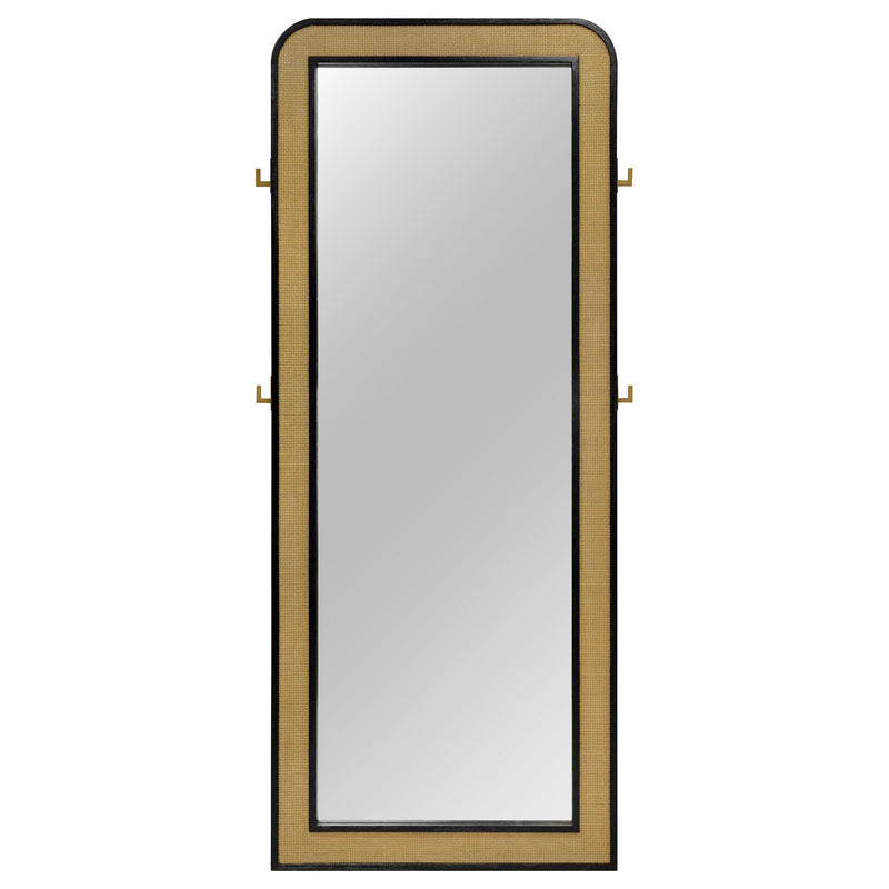 Arini Cane Weave Full Length Standing Floor Mirror