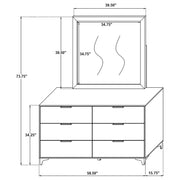 Kendall 6-drawer Dresser with Mirror