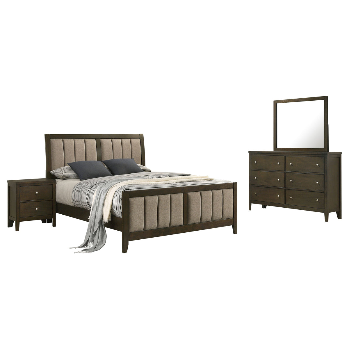 Wilkes Bedroom Set Dark Cocoa