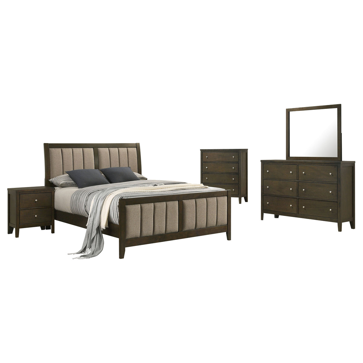 Wilkes Bedroom Set Dark Cocoa