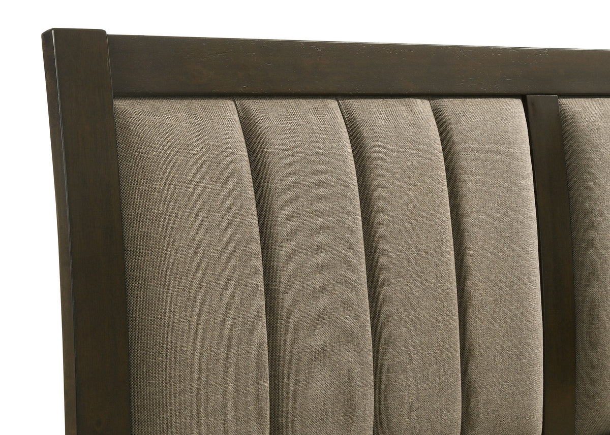 Wilkes 51-inch Upholstered Bed Dark Cocoa
