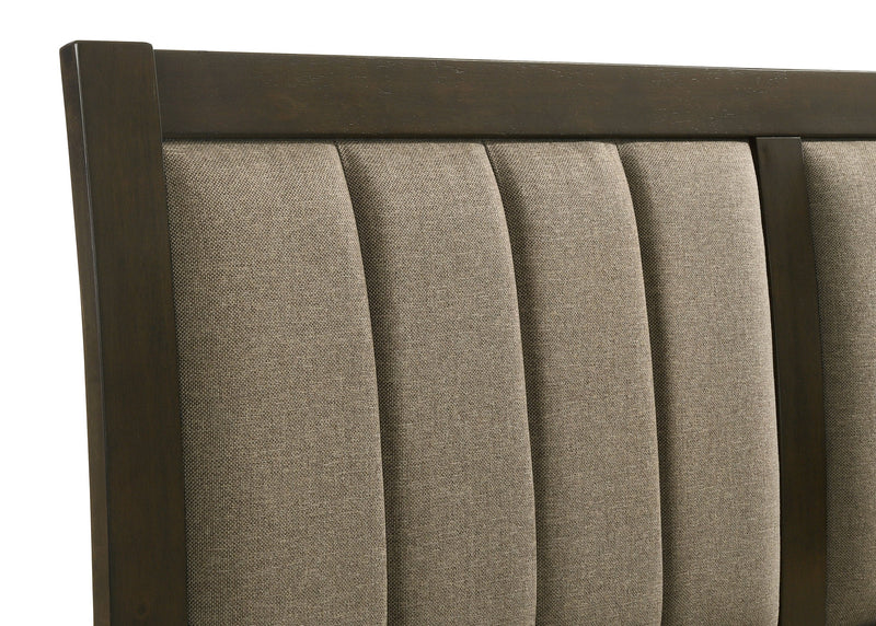 Wilkes 51-inch Upholstered Bed Dark Cocoa