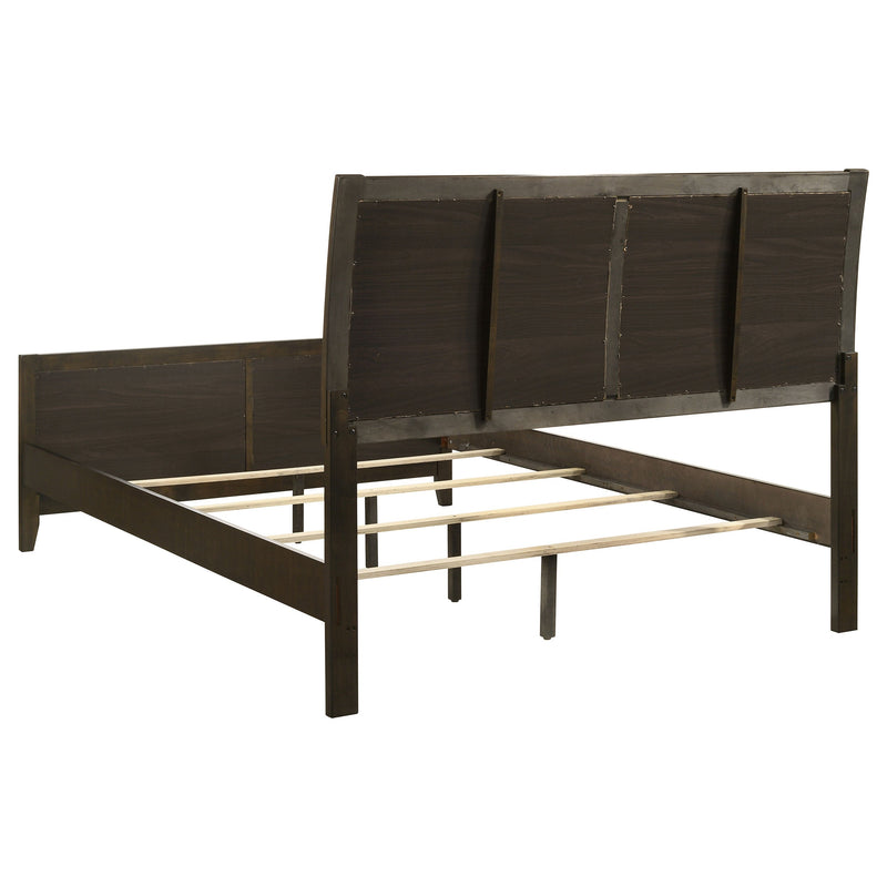 Wilkes 51-inch Upholstered Bed Dark Cocoa