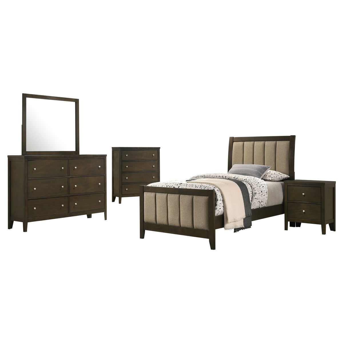 Wilkes Bedroom Set Dark Cocoa
