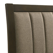 Wilkes 51-inch Upholstered Bed Dark Cocoa