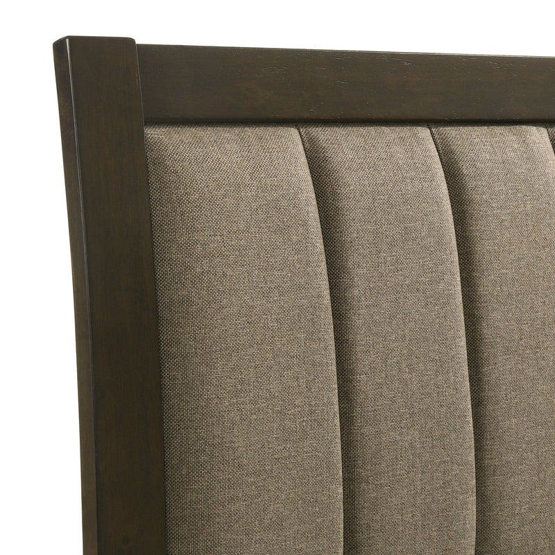 Wilkes 51-inch Upholstered Bed Dark Cocoa