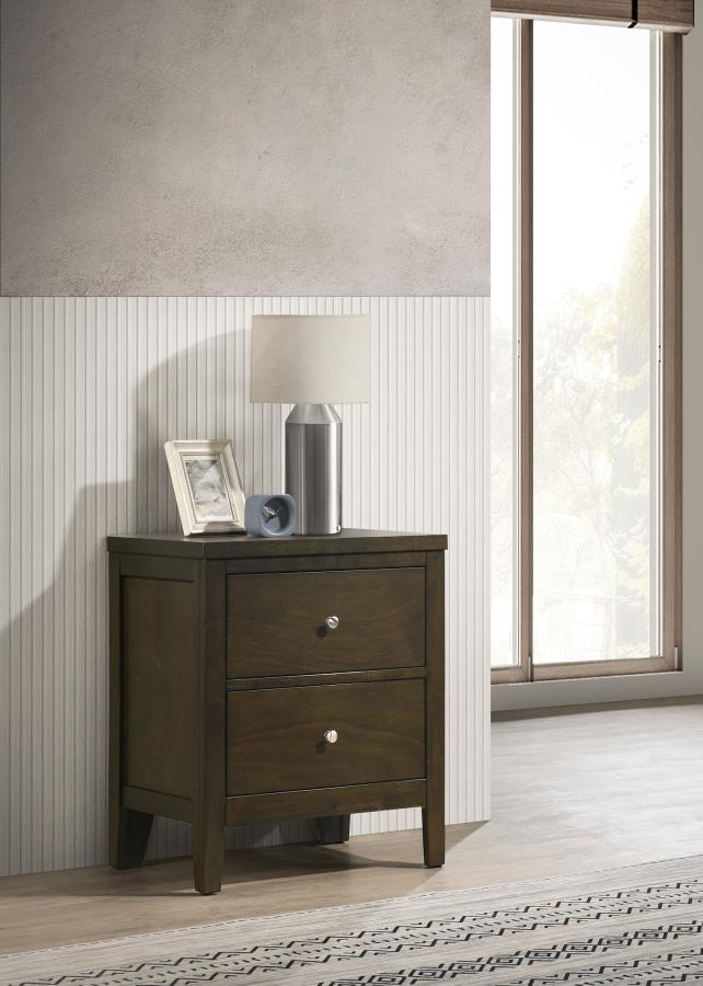 Wilkes 2-drawer Nightstand Bedside Table Dark Cocoa Default Title