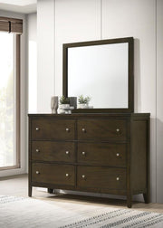 Wilkes 6-drawer Dresser and Mirror Dark Cocoa Default Title