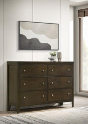 Wilkes 6-drawer Dresser Cabinet Dark Cocoa Default Title
