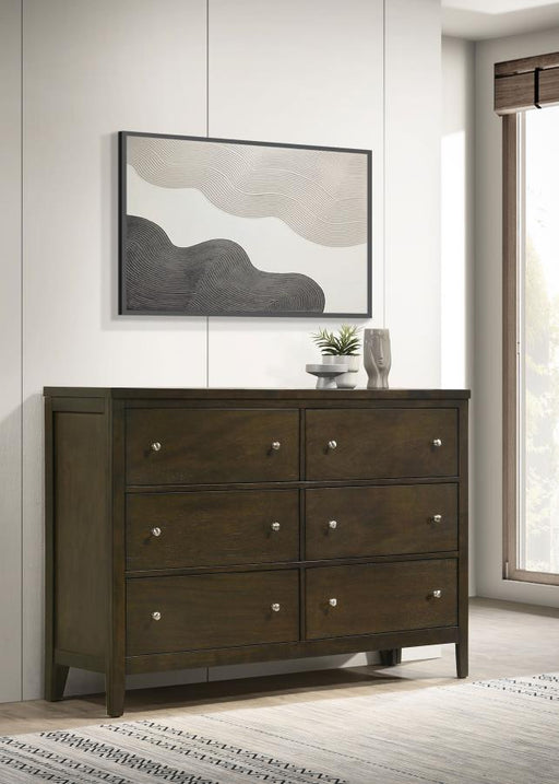 Wilkes 6-drawer Dresser Cabinet Dark Cocoa Default Title