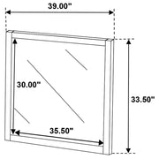 Wilkes Dresser Mirror Dark Cocoa