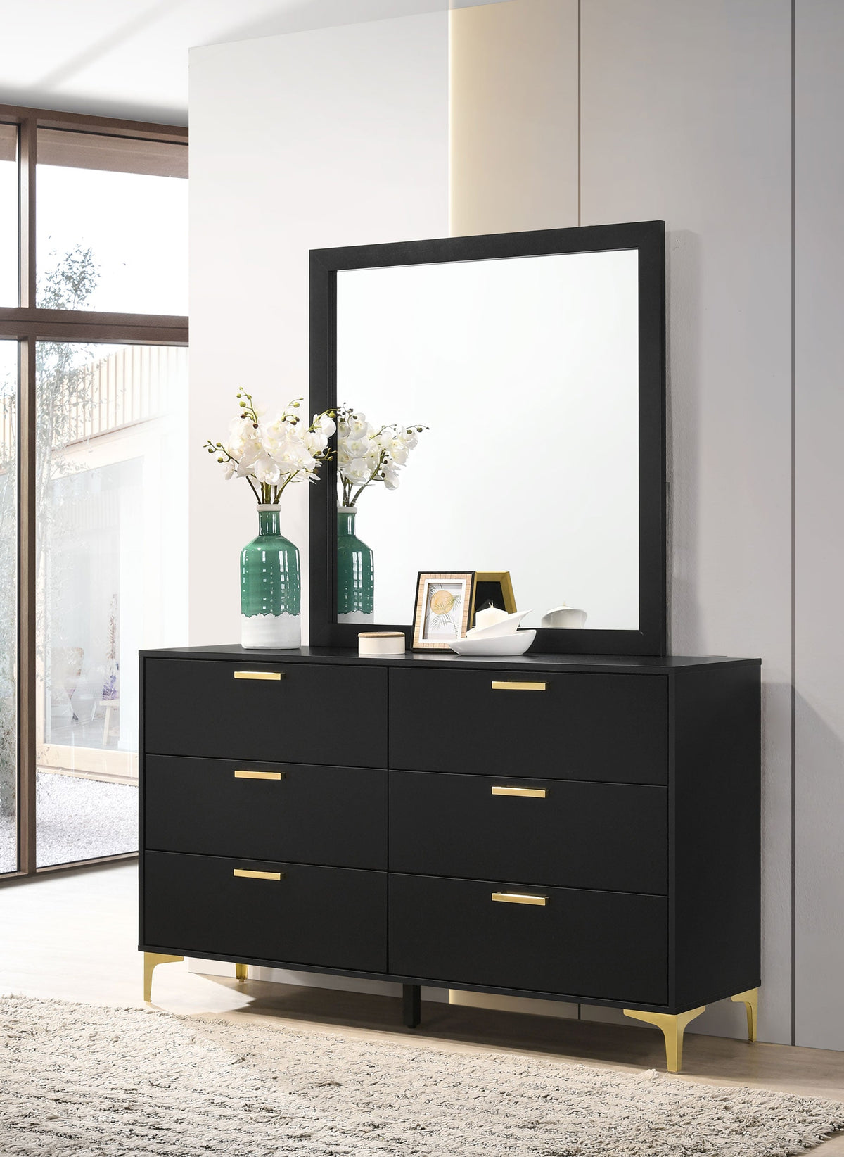 Kendall 6-drawer Dresser with Mirror