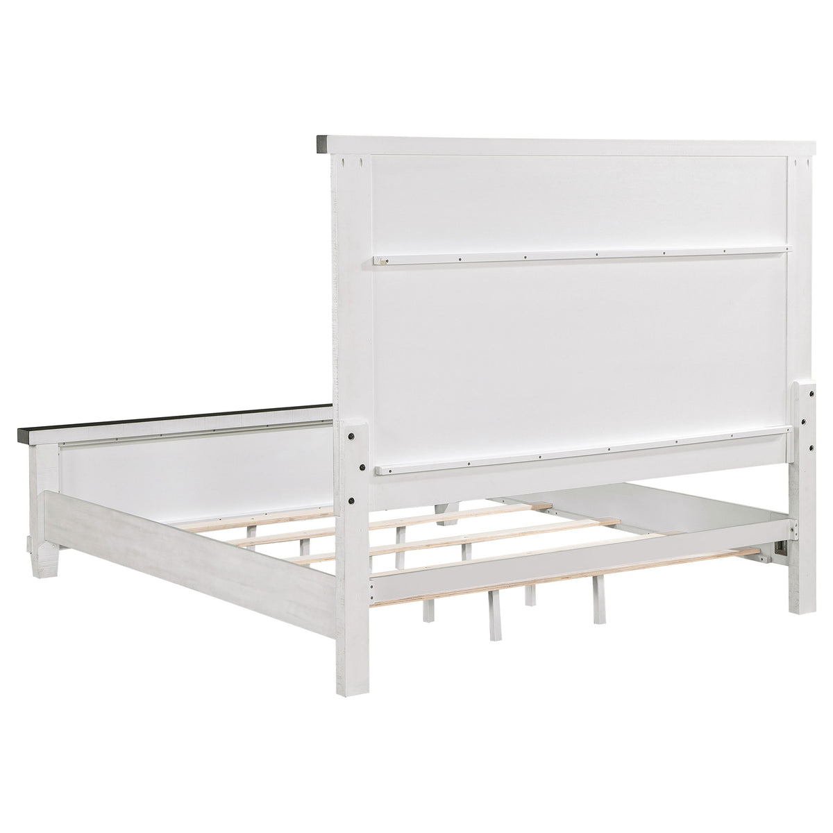 Lilith Wood Panel Bed Distressed