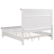 Lilith Wood Panel Bed Distressed
