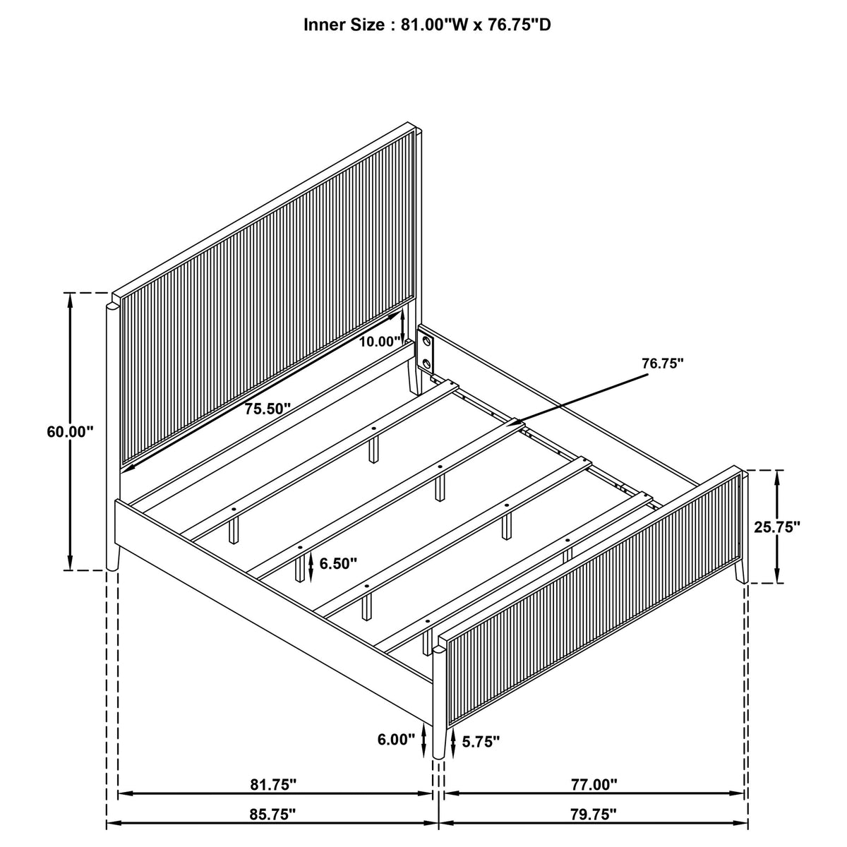 Brookmead Wood Panel Bed