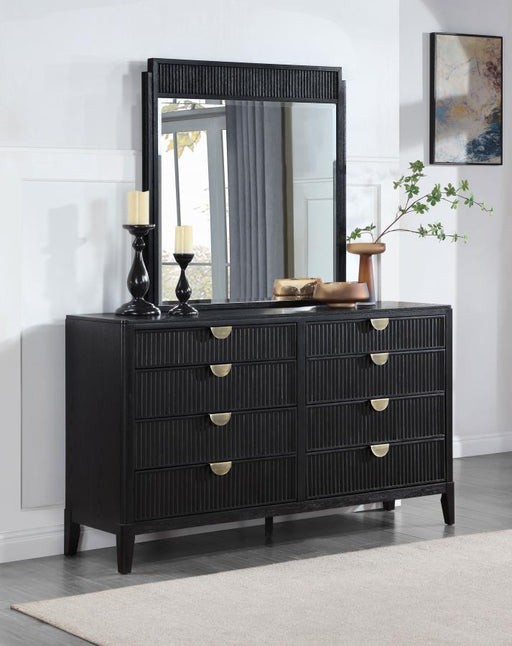 Brookmead 8-drawer Dresser with Mirror Black Default Title