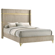 Lucia 61-inch Upholstered Wingback Bed