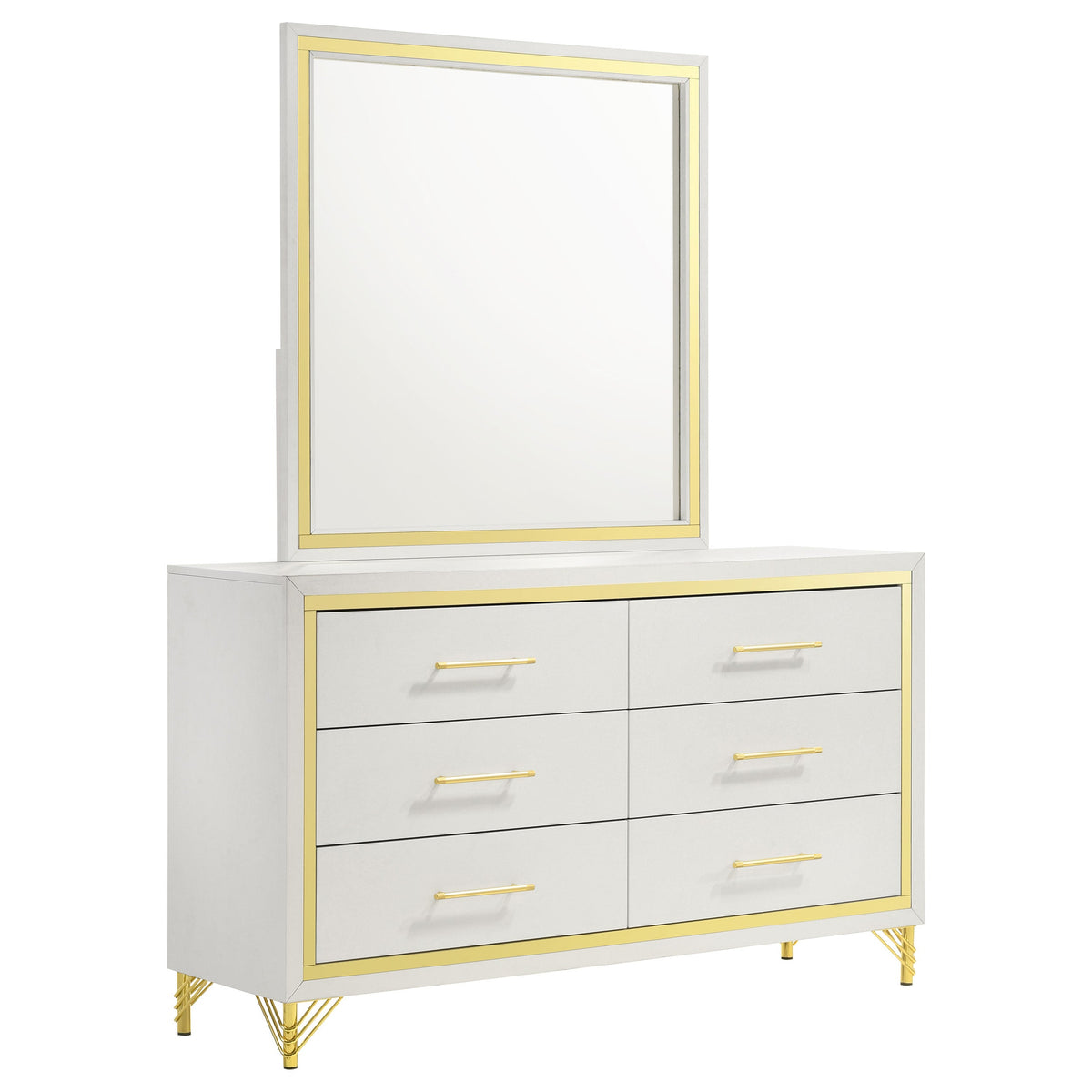 Lucia 6-drawer Dresser and Mirror