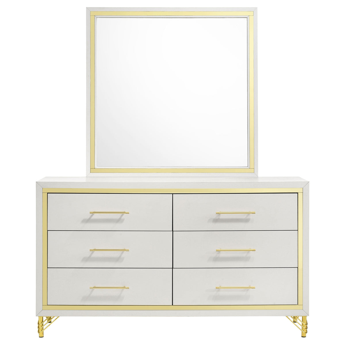 Lucia 6-drawer Dresser and Mirror