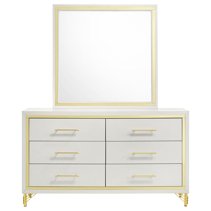 Lucia 6-drawer Dresser and Mirror