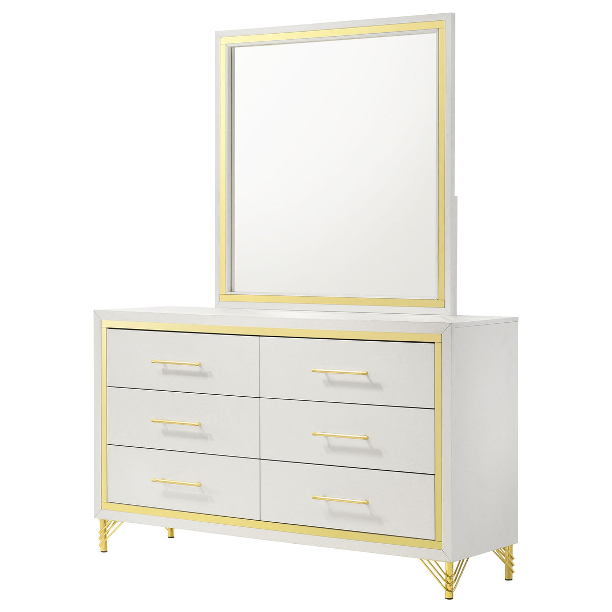 Lucia 6-drawer Dresser and Mirror