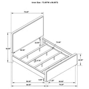 Anastasia Upholstered Panel Bed Pearl