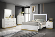 Caraway Bedroom Set White California King 5-piece