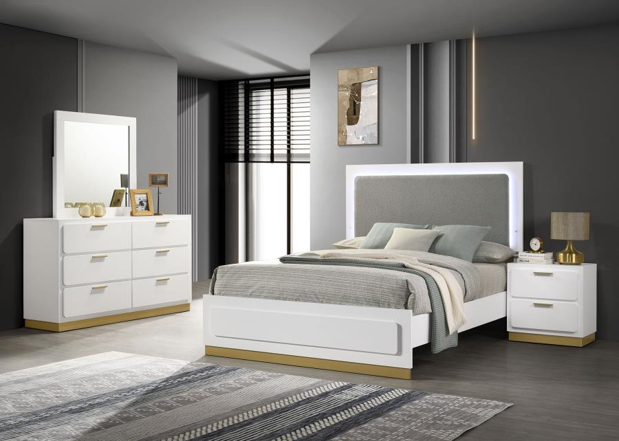 Caraway Bedroom Set White Queen 4-piece