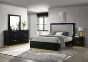 Caraway Bedroom Set Black Queen 4-piece