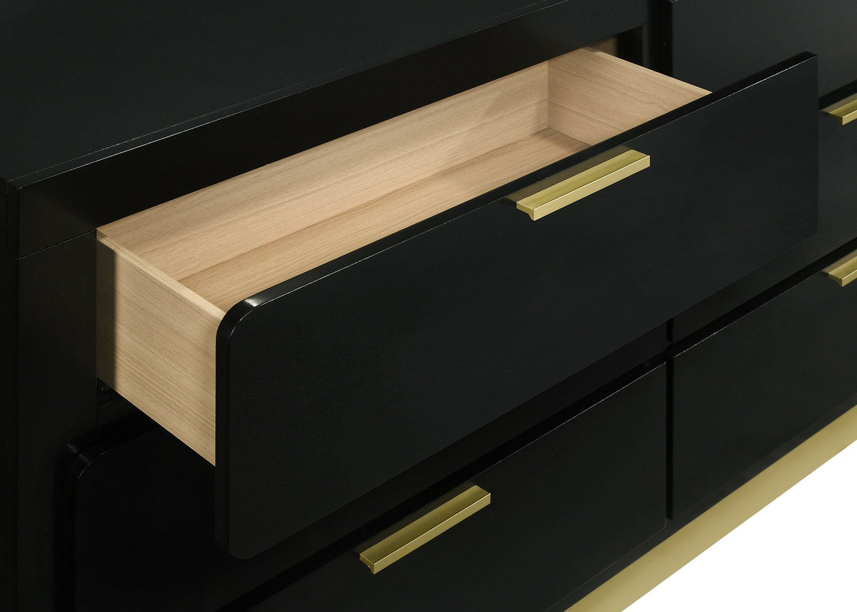 Caraway 6-drawer Dresser with Mirror