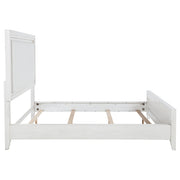 Marielle Upholstered Panel Bed Distressed