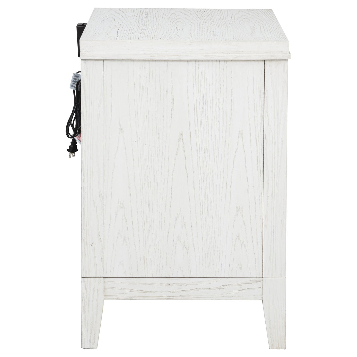 Marielle 2-drawer Nightstand Bedside Table Distressed White
