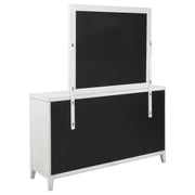 Marielle 6-drawer Dresser with Mirror Distressed White