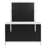 Marielle 6-drawer Dresser with Mirror Distressed White