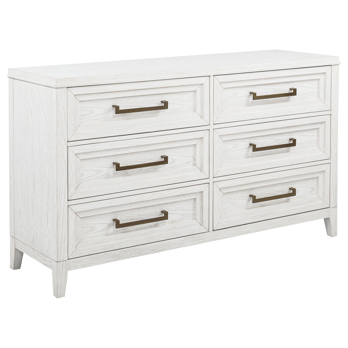 Marielle 6-drawer Bedroom Dresser Distressed White
