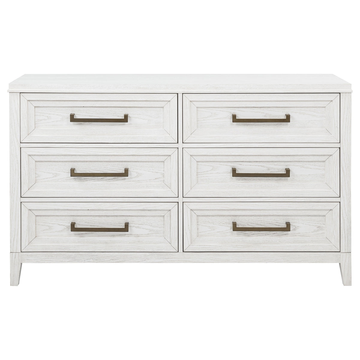 Marielle 6-drawer Bedroom Dresser Distressed White