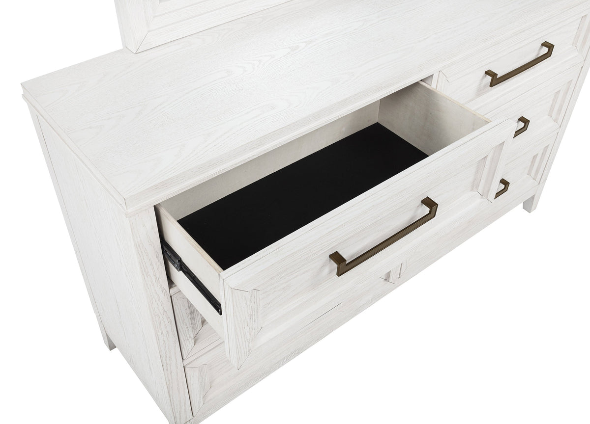 Marielle 6-drawer Bedroom Dresser Distressed White