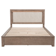 Kenora 56-inch LED Storage Bed Barley Brown